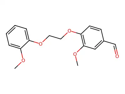 3-Methoxy-4-[2-(2-methoxyphenoxy)ethoxy]benzaldehyde structure