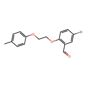 5-Bromo-2-[2-(4-methylphenoxy)ethoxy]benzaldehyde structure