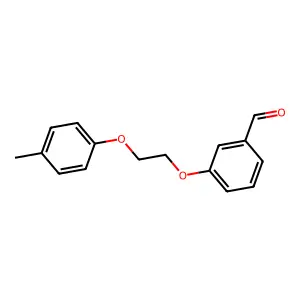 3-[2-(4-Methylphenoxy)ethoxy]benzaldehyde structure
