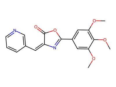 4-(3-Pyridinylmethylene)-2-(3,4,5-trimethoxyphenyl)-5(4H)-oxazolone structure