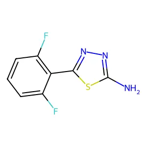 5-(2,6-Difluorophenyl)-1,3,4-thiadiazol-2-amine structure