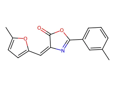 4-((5-Methylfuran-2-yl)methylene)-2-(m-tolyl)oxazol-5(4H)-one structure