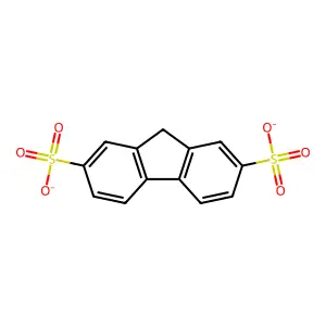 disodium 9H-fluorene-2,7-disulfonate structure
