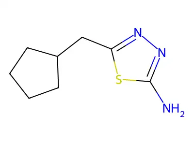 5-(Cyclopentylmethyl)-1,3,4-thiadiazol-2-amine structure