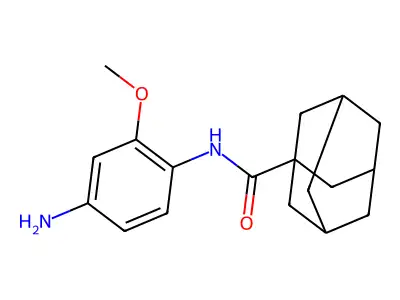N-(4-amino-2-methoxyphenyl)adamantane-1-carboxamide structure