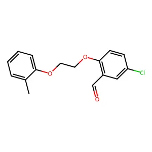 5-Chloro-2-[2-(2-methylphenoxy)ethoxy]benzaldehyde structure