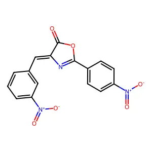 2-(4-Nitrophenyl)-4-[(3-nitrophenyl)methylene]-5(4H)-oxazolone structure