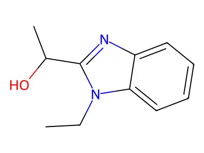 1-(1-Ethylbenzimidazol-2-yl)ethan-1-ol structure