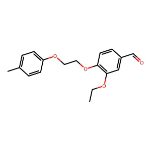 3-Ethoxy-4-[2-(4-methylphenoxy)ethoxy]benzaldehyde structure