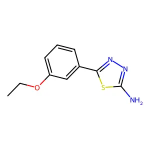 5-(3-Ethoxyphenyl)-1,3,4-thiadiazol-2-amine structure