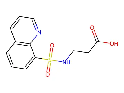 3-(quinolin-8-ylsulfonylamino)propanoic Acid structure