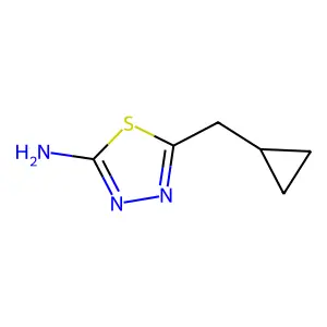 5-(Cyclopropylmethyl)-1,3,4-thiadiazol-2-amine structure