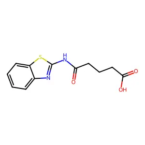 4-(Benzothiazol-2-ylcarbamoyl)-butyric acid structure