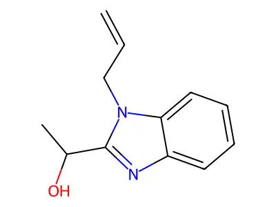 1-(1-allyl-1H-benzo[d]imidazol-2-yl)ethanol structure