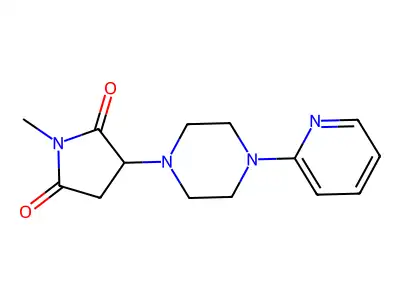1-Methyl-3-[4-(pyridin-2-yl)piperazin-1-yl]pyrrolidine-2,5-dione structure