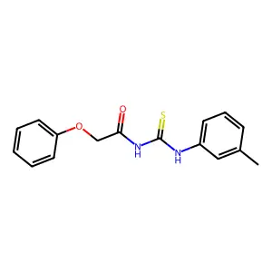 2-phenoxy-N-(m-tolylcarbamothioyl)acetamide structure