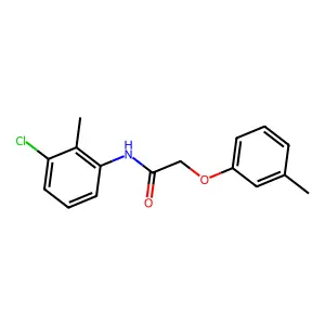 N-(3-chloro-2-methylphenyl)-2-(3-methylphenoxy)acetamide structure
