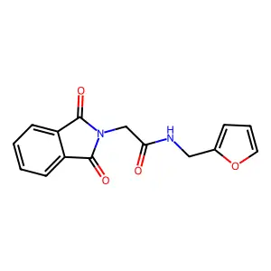 2-(1,3-dioxoisoindolin-2-yl)-N-(furan-2-ylmethyl)acetamide structure