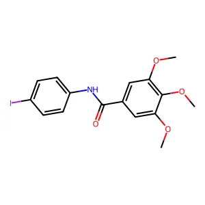 N-(4-iodophenyl)-3,4,5-trimethoxybenzamide structure