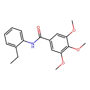 N-(2-Ethylphenyl)-3,4,5-trimethoxybenzamide structure