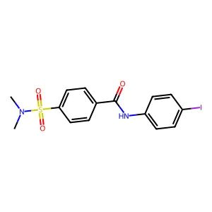 4-(dimethylsulfamoyl)-N-(4-iodophenyl)benzamide structure