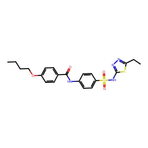 4-Butoxy-N-{4-[(5-ethyl-1,3,4-thiadiazol-2-YL)sulfamoyl]phenyl}benzamide structure
