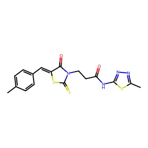 C17H16N4O2S3 structure