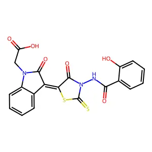 oxoindole-thioxothiazolidinone, 28 structure