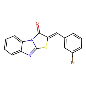 (2Z)-2-(3-Bromobenzylidene)[1,3]thiazolo[3,2-a]benzimidazol-3(2H)-one structure