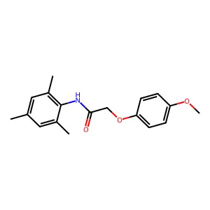 N-mesityl-2-(4-methoxyphenoxy)acetamide structure