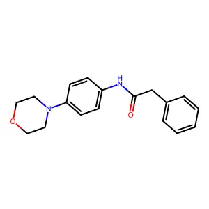 N-(4-morpholin-4-ylphenyl)-2-phenylacetamide structure