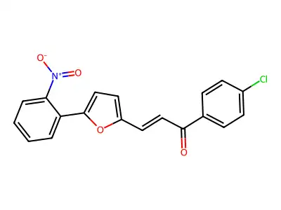 1-(4-Chlorophenyl)-3-[5-(2-nitrophenyl)furan-2-yl]prop-2-en-1-one structure