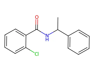 2-Chloro-N-(1-phenylethyl)benzamide structure
