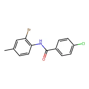N-(2-bromo-4-methylphenyl)-4-chlorobenzamide structure