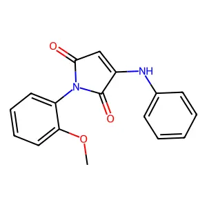 1-(2-methoxyphenyl)-3-(phenylamino)-1H-pyrrole-2,5-dione structure