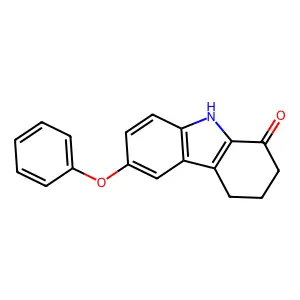 6-Phenoxy-2,3,4,9-tetrahydro-1H-carbazol-1-one structure