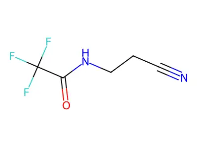 N-(2-cyanoethyl)-2,2,2-trifluoroacetamide structure