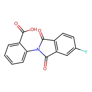 2-(5-Fluoro-1,3-dioxo-1,3-dihydro-isoindol-2-yl)-benzoic acid structure