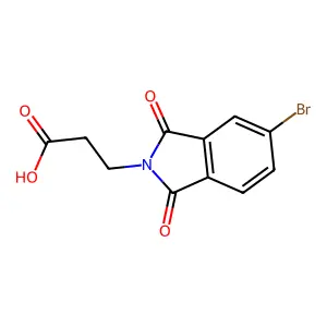 3-(5-bromo-1,3-dioxo-2,3-dihydro-1H-isoindol-2-yl)propanoic acid structure