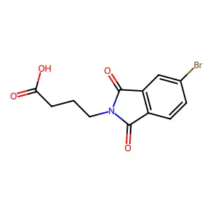 4-(5-bromo-1,3-dioxo-1,3-dihydro-2H-isoindol-2-yl)butanoic acid structure
