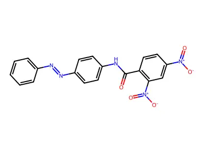 Benzamide, 2,4-dinitro-N-[4-(2-phenyldiazenyl)phenyl]- structure