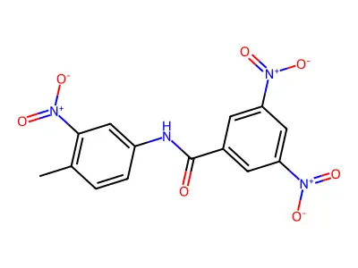 N-(4-methyl-3-nitrophenyl)-3,5-dinitrobenzamide structure