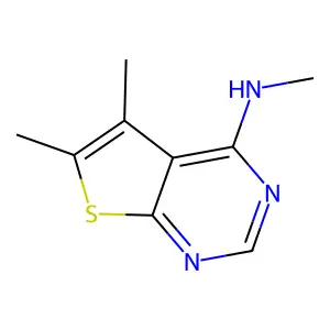 N,5,6-三甲基噻吩并[2,3-d]嘧啶-4-胺 structure