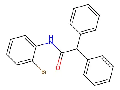 N-(2-Bromophenyl)-2,2-diphenylethanamide structure