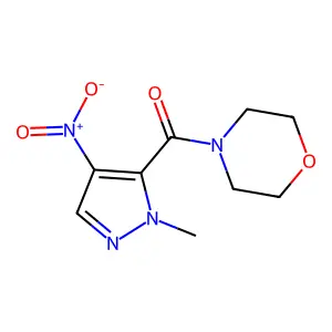 (2-Methyl-4-nitropyrazol-3-yl)-morpholin-4-ylmethanone structure