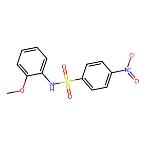 N-(2-methoxyphenyl)-4-nitrobenzenesulfonamide structure
