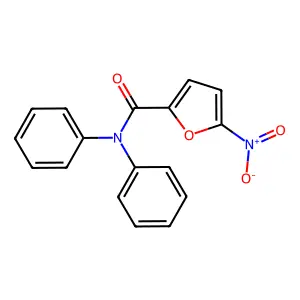 5-nitro-N,N-diphenylfuran-2-carboxamide structure