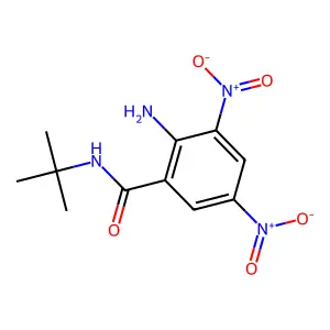 2-Amino-N-(tert-butyl)-3,5-dinitrobenzamide structure
