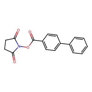2,5-Dioxopyrrolidin-1-yl [1,1'-biphenyl]-4-carboxylate structure