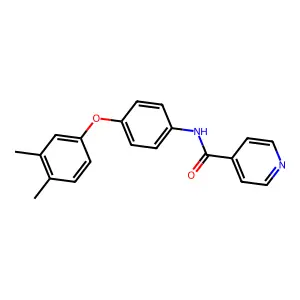 N-[4-(3,4-dimethylphenoxy)phenyl]isonicotinamide structure